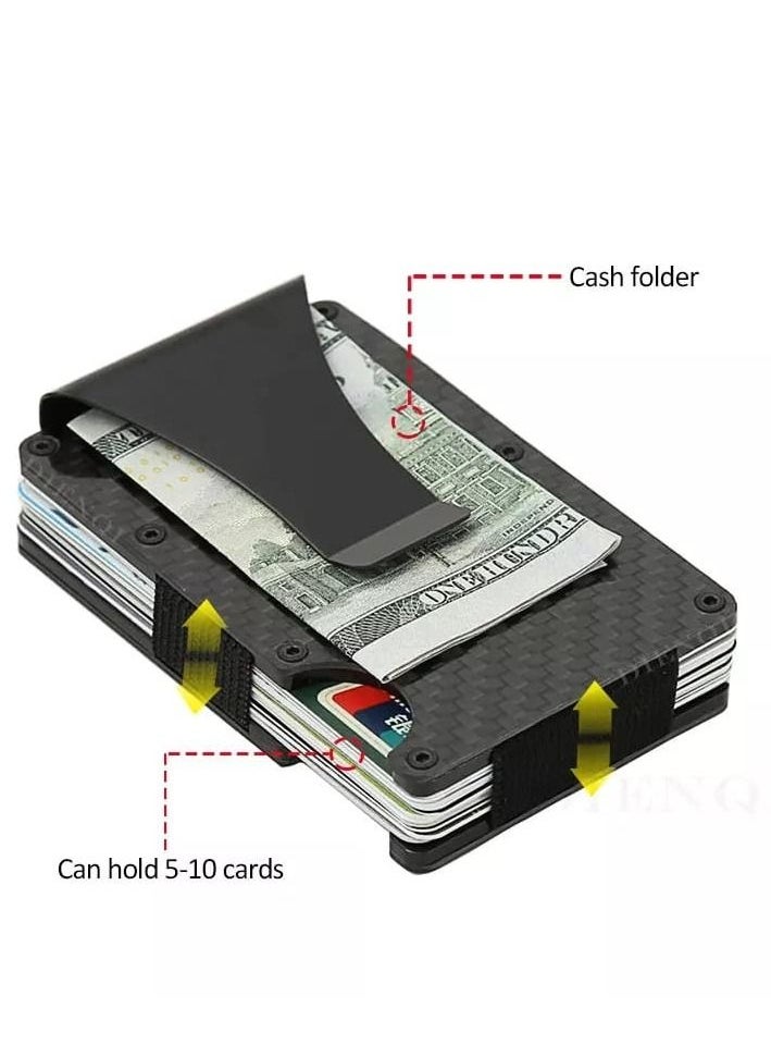 MORANO New Fashion Slim Credit Card Holder Black  - Image 4