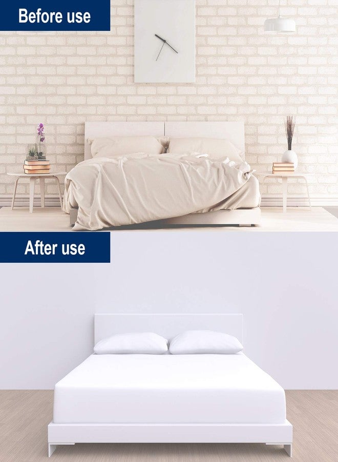Jetec 40 Pieces Plastic Bed Skirt Pins Holding Head Double White Furniture Chair Leg Glide Nails Clear Heads Twist Pins for Slipcovers and Bed Skirts - Image 5