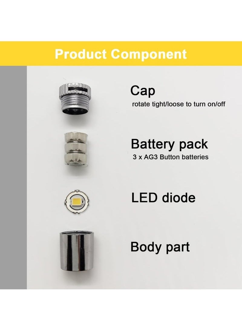 10 Pack Wireless Mini LED Spotlights - Battery Operated Warm White Wireless Miniature Lights for Art, Jewelry Display, Closets  DIY Projects (Warm White) - Image 5