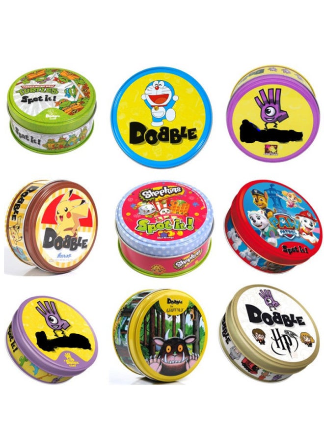 All English Spot It Family Gathering Parents Find Different Game Cards Dobble Game Cards Find Your Sister-Color:spot It Five-pointed Star  - Image 2
