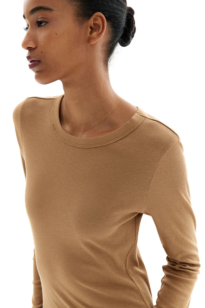 H&M Ribbed modal-blend top