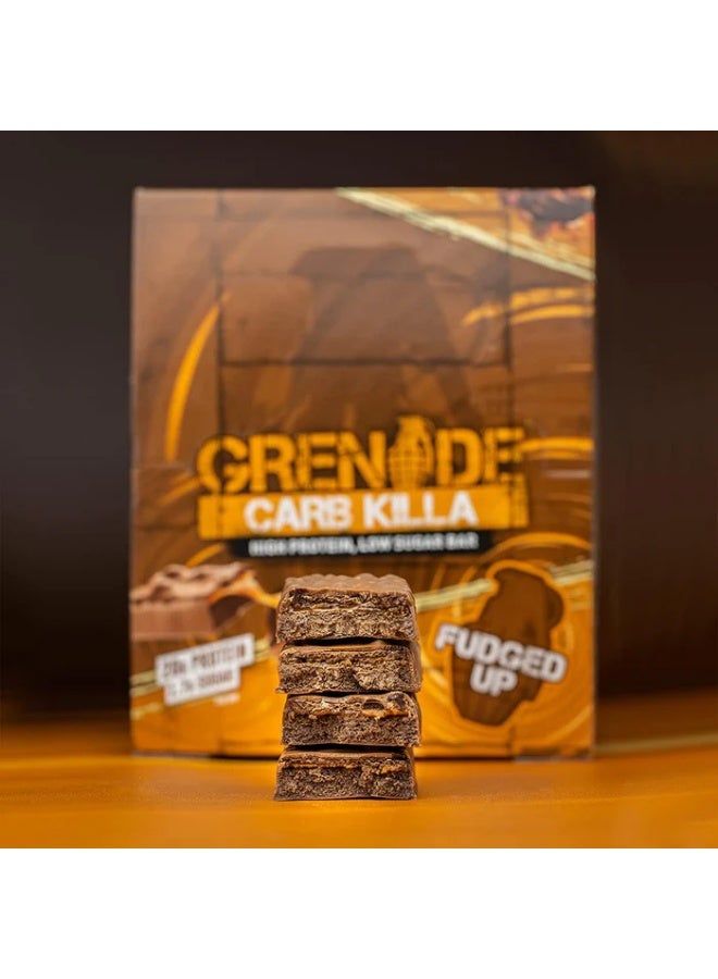 Grenade High Protein Low Sugar Bar Fudged Up 60g Pack of 12 - Image 5