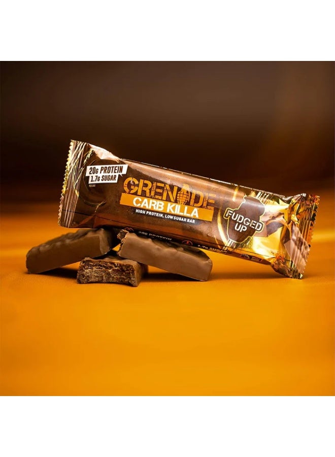 Grenade High Protein Low Sugar Bar Fudged Up 60g Pack of 12 - Image 4