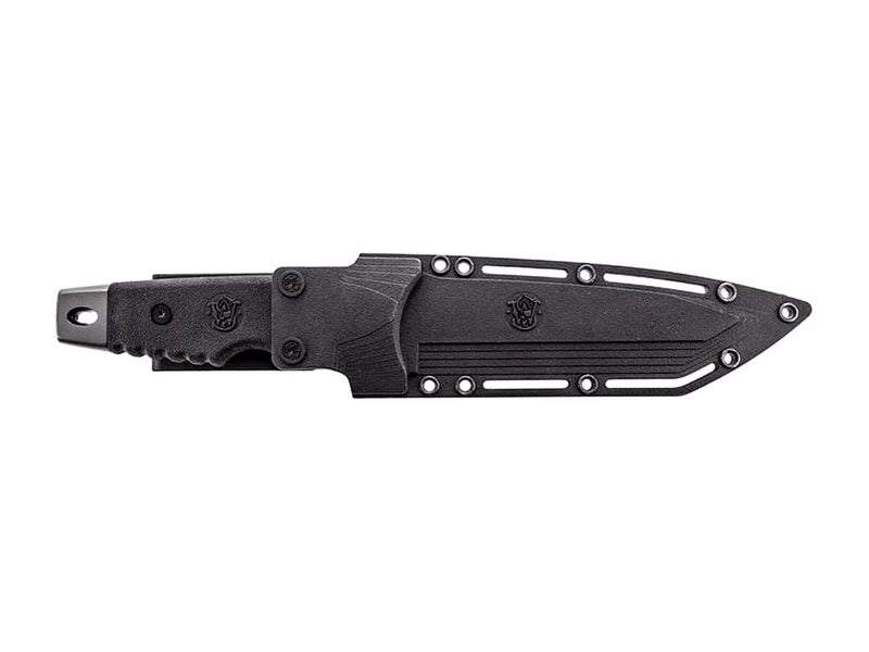 Smith & Wesson 10.6in High Carbon S.S. Fixed Blade Knife with 5.2in Tanto Blade and TPE Handle for Outdoor, Tactical, Survival and ED - Image 2