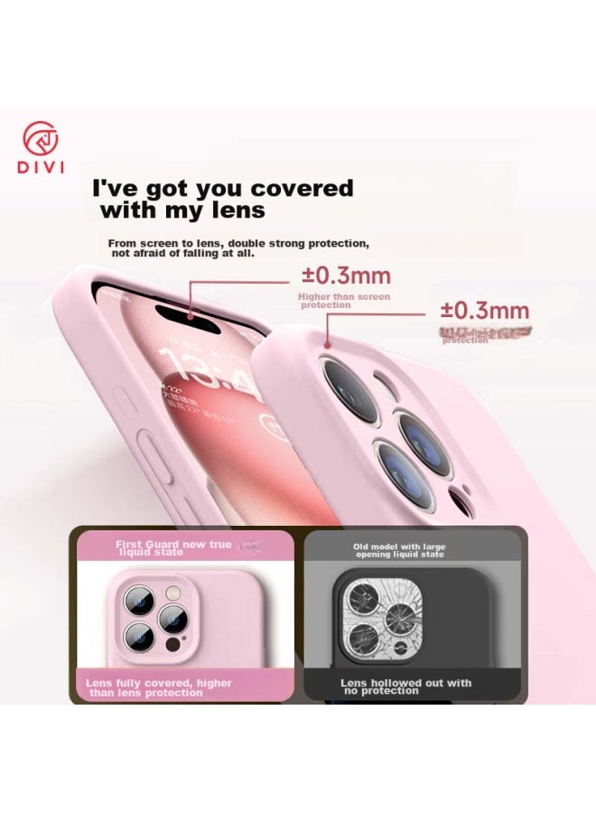 Divi Phone Case For Apple Iphone 13 Pro, Protective Cover With Skin-friendly Lens Protection, Ultra-thin Shockproof Anti-scratch Case For Men And Women, Pink - Image 5
