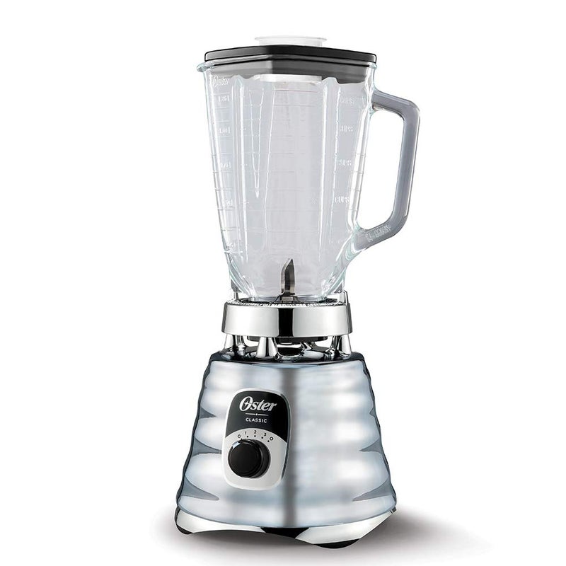 Oster Original 3 Speed Chrome Blender, 6 Times more Durable Motor, 10 Times Stronger, 5 Cup Glass Jar - Image 2