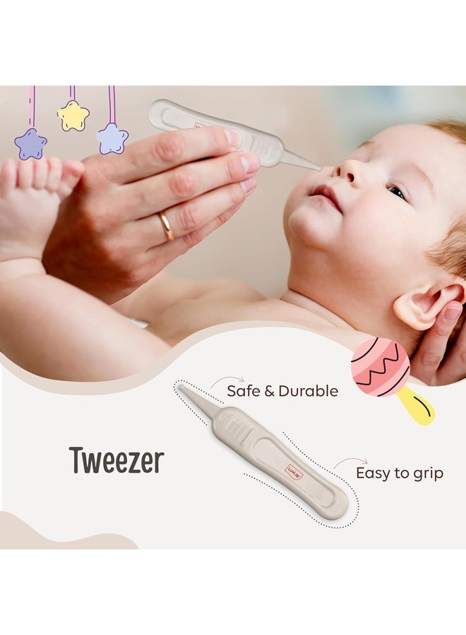 Luvlap Baby 4in1 Nail Grooming Set, Scissor, Clipper, Tweezer & Filer, Baby Grooming Kit, Baby Nail Scissor, Grooming Kit for New Born Baby, Baby Nail Cutter, New Born Grooming Kit, 4pcs, White, 0m+ - Image 4