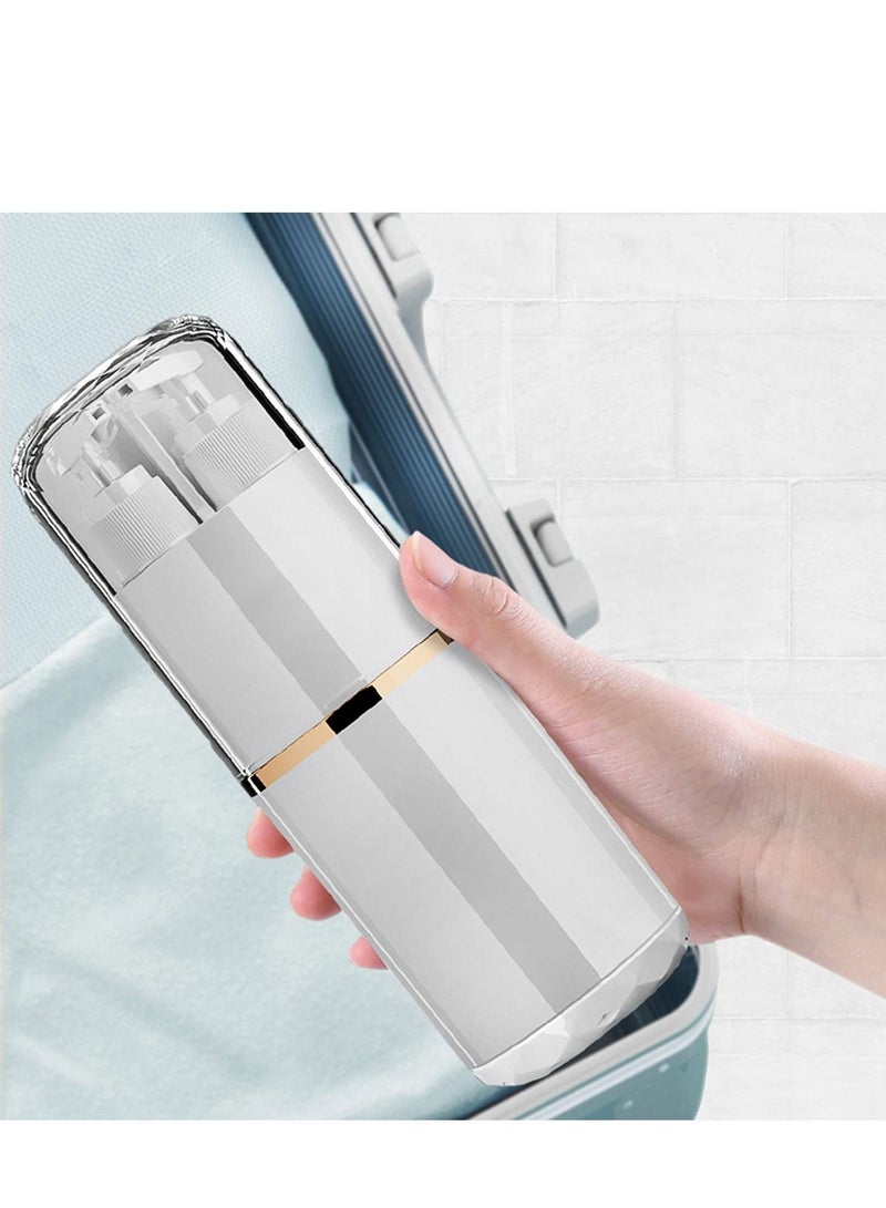 كابتن تيك 5 in 1 Travel Toothbrush Case with Lid Portable Travel Toothbrush Holder Toiletry Cup Travel Camping School Toothbrush Travel Container Travel Wash Set - Image 2