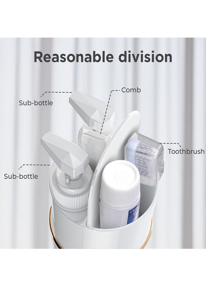 كابتن تيك 5 in 1 Travel Toothbrush Case with Lid Portable Travel Toothbrush Holder Toiletry Cup Travel Camping School Toothbrush Travel Container Travel Wash Set - Image 5