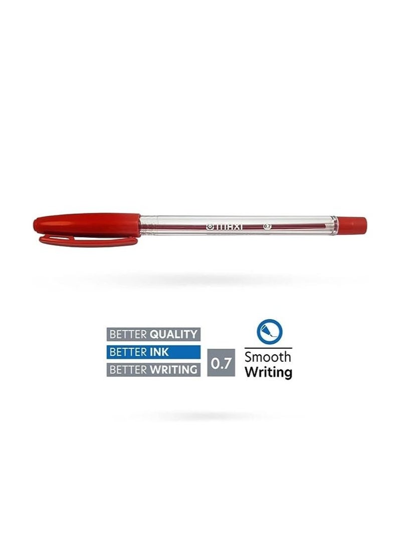 Maxi Maxi 50-Piece Ball Pen 0.7mm Tip Red Ink - Image 2