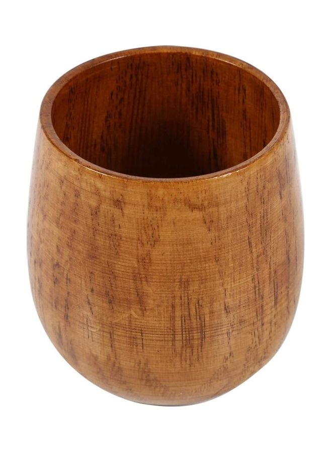 NIBEMINENT Wooden Tea Cup Brown - Image 1