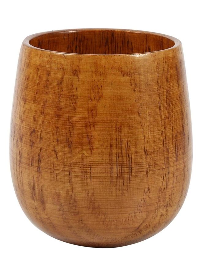 NIBEMINENT Wooden Tea Cup Brown - Image 3