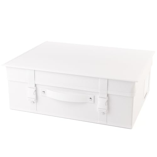 HANGERWORLD Wedding Dress Storage Box Bridal Gown Preservation Kit including 10 sheets of Archival Acid Free Tissue Paper (Small, White) - Image 1
