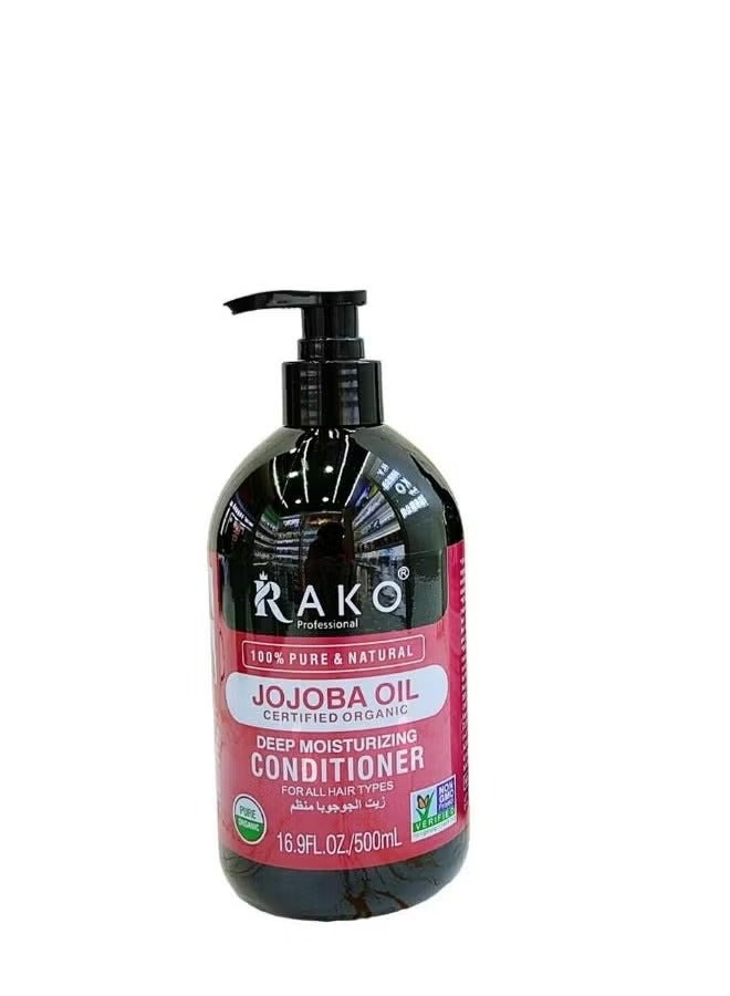 RAKO Jojoba Oil Certified Organic Deep Moisturizing Conditioner 500 ML