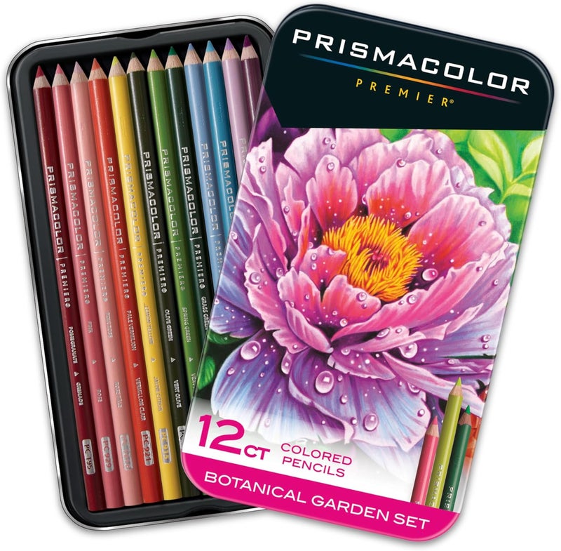 Prismacolor Premier Colored Pencils, Soft Core, Botanical Garden Set, 12 Count - Image 1