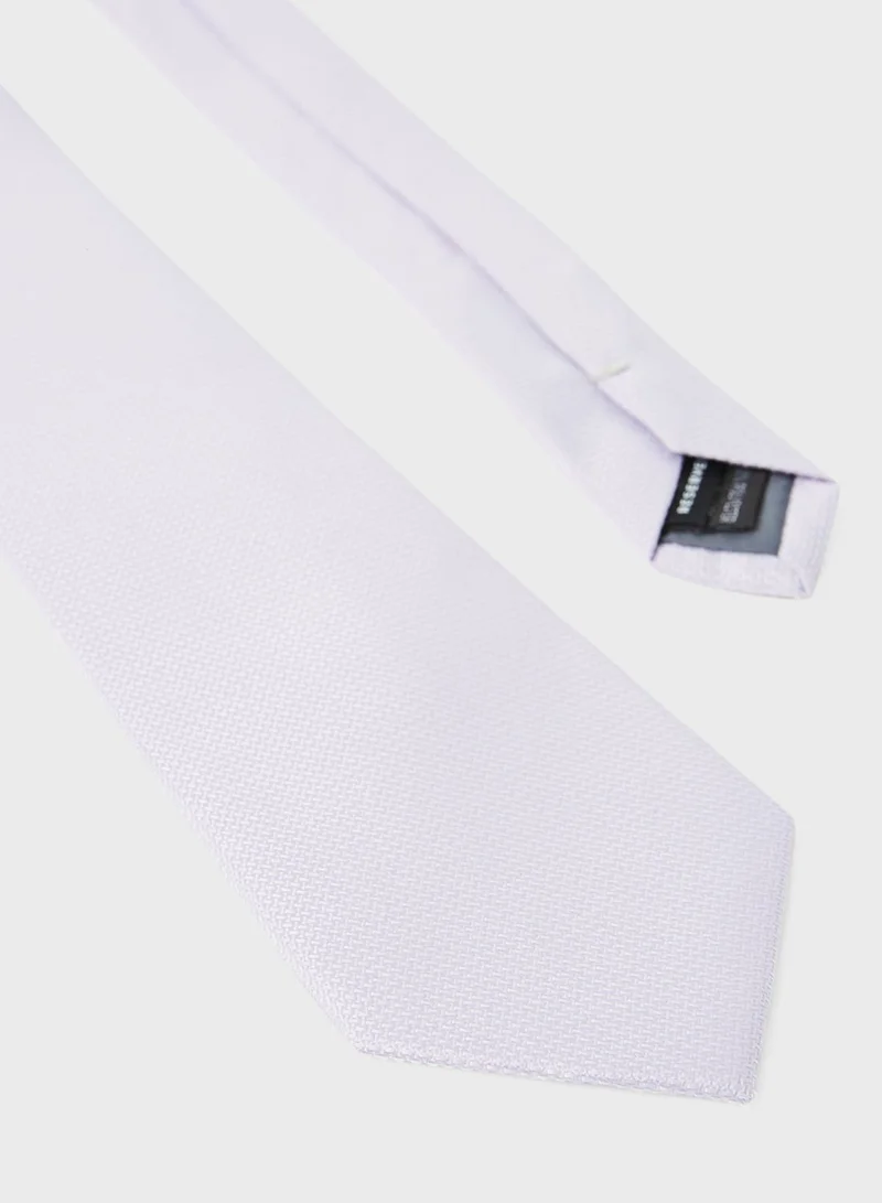 Reserved Textured Broad Tie