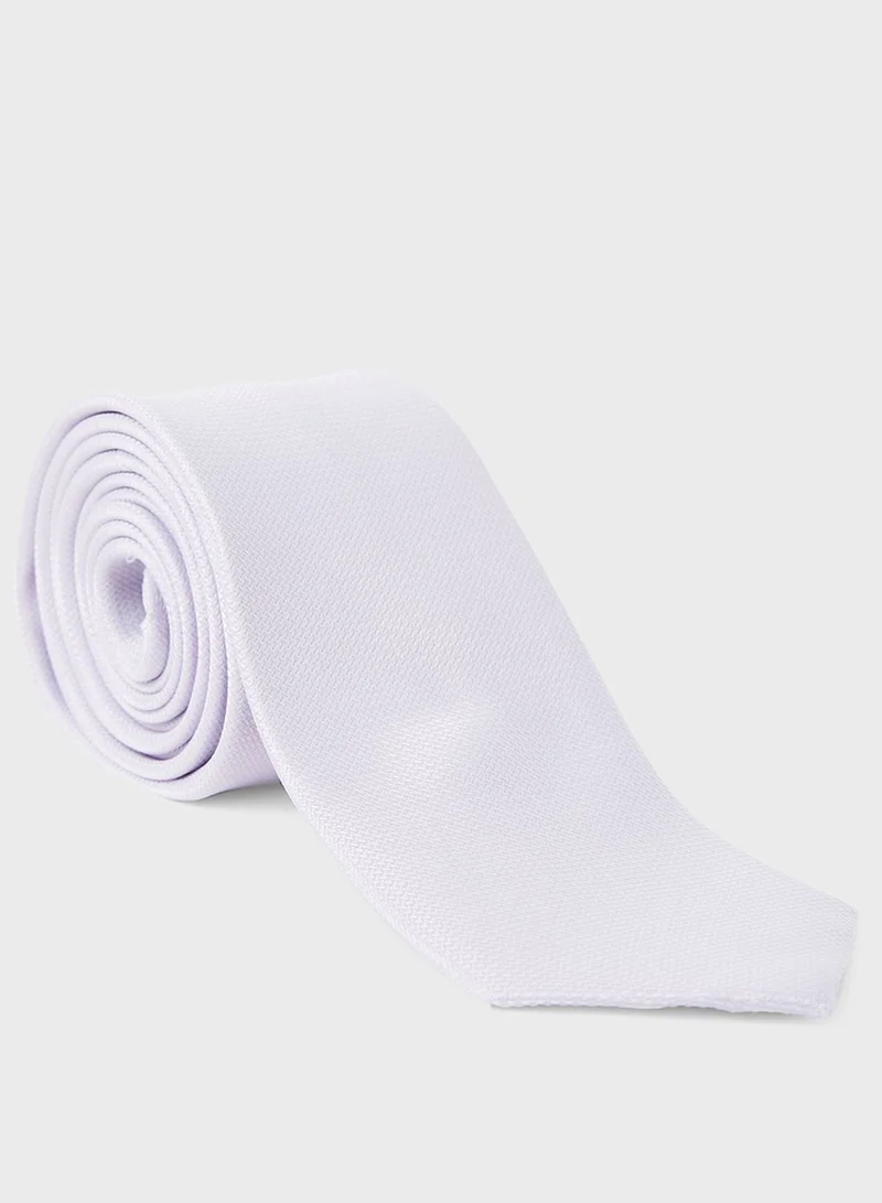 Reserved Textured Broad Tie