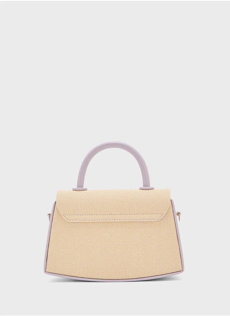 ايلا Contrast Color Satchel Bag