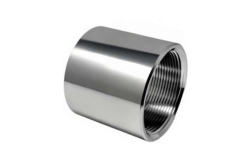BYSOL Aluminum 2 Inch NPT Female Thread Weld On Pipe Fitting Bung 2 NPT Threaded Full Coupling Aluminum 6061T Schedule 40 Pipe Fitting - Image 2