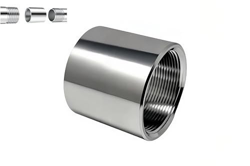 BYSOL Aluminum 2 Inch NPT Female Thread Weld On Pipe Fitting Bung 2 NPT Threaded Full Coupling Aluminum 6061T Schedule 40 Pipe Fitting - Image 3