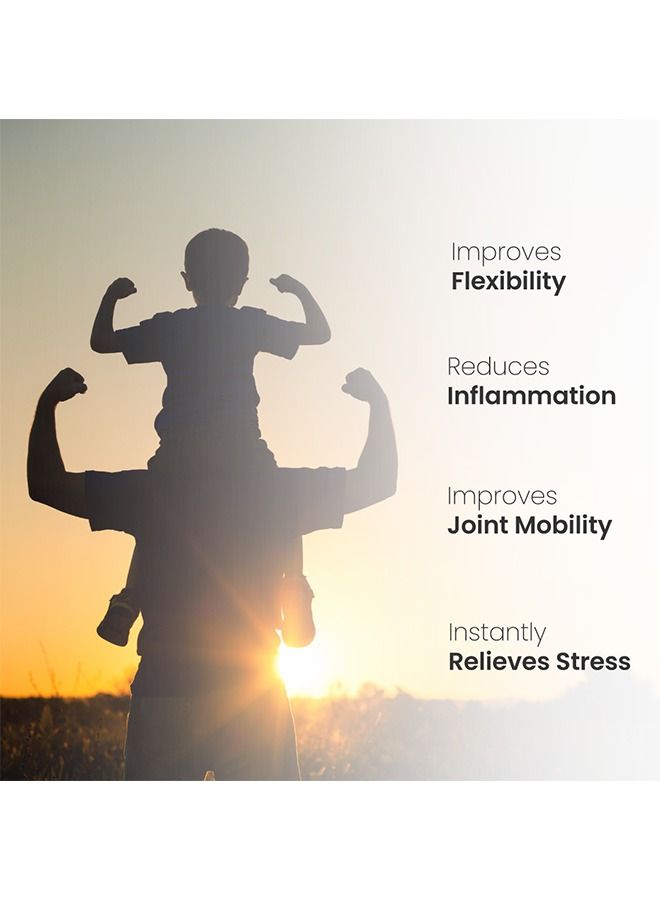 غاردينو مسكن طبيعي سريع للألم معصيغة روليف®-ك فائقة القوة | 3 في 1 صيغة امتصاص عالية الطاقة | مع الكركمين وللبان وزيت السمسم الأسود | 60 كبسولة هلامية - Image 5