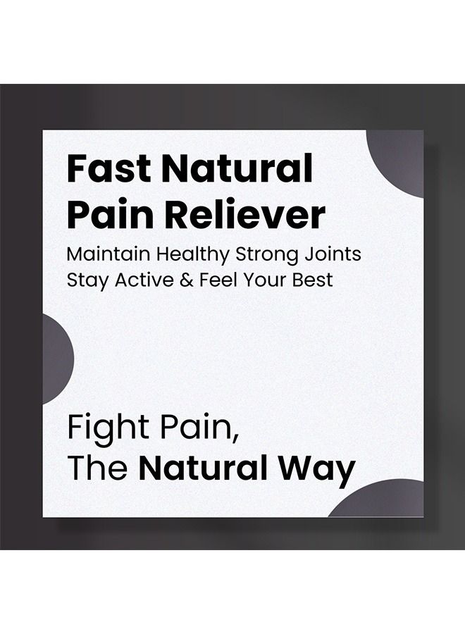 غاردينو مسكن طبيعي سريع للألم معصيغة روليف®-ك فائقة القوة | 3 في 1 صيغة امتصاص عالية الطاقة | مع الكركمين وللبان وزيت السمسم الأسود | 60 كبسولة هلامية - Image 4