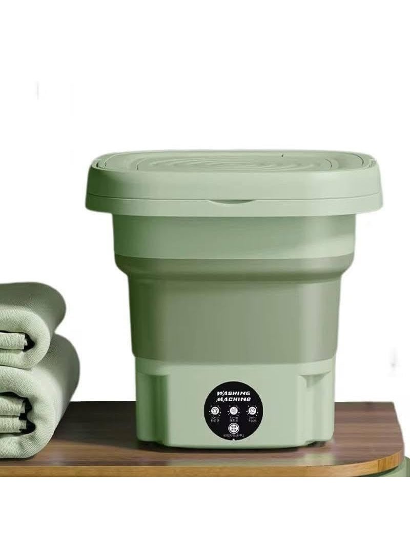 غسالة ملابس صغيرة محمولة قابلة للطي متعددة الألوان – غسالة كهربائية ميني للملابس الداخلية والجوارب والملابس الخفيفة – غسالة سفر عملية موفرة للمساحة للاستخدام المنزلي والرحلات - Image 3