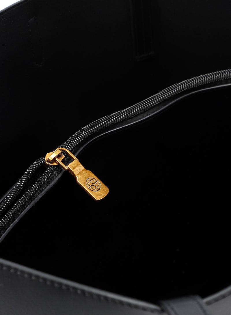 Dejavu Elegant Shoulder Bag-LID-DJTX-004-Black - Image 4