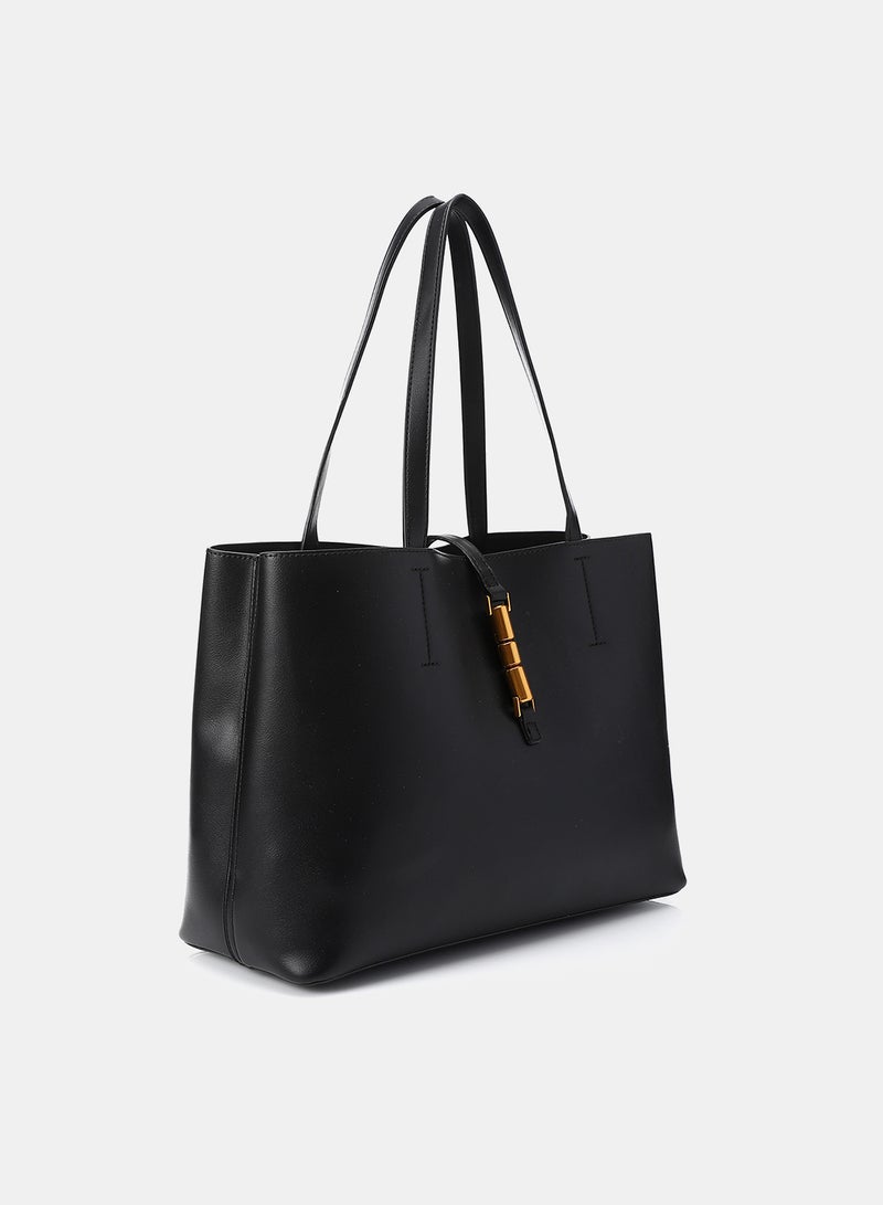 Dejavu Elegant Shoulder Bag-LID-DJTX-004-Black - Image 2