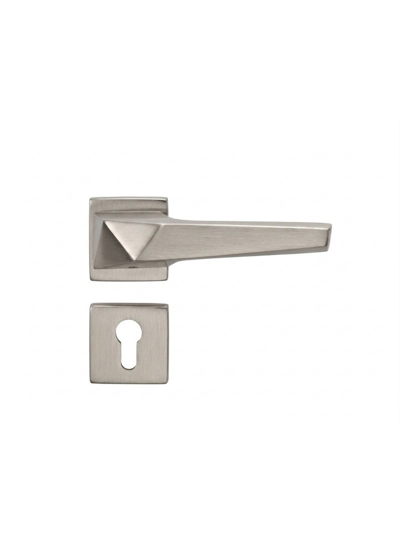 LEVER HANDLE ROSE TYPE ALUM.