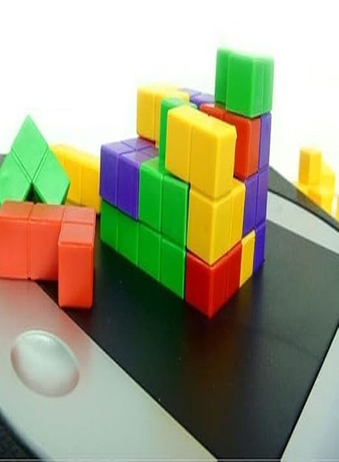 ANTALYA 3D Bricks Puzzle Game Block Parent-Child Toys for Kids (Multicolor) - 44 Pieces in 4 Colors, Plastic Material - Image 3