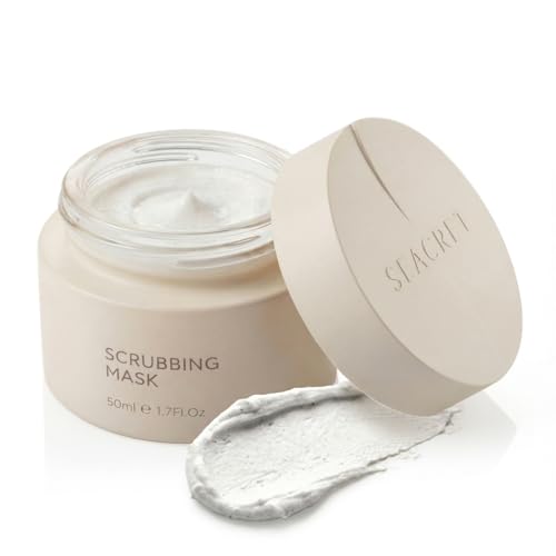 SEACRET 2-in-1 Scrubbing Mask - Exfoliating Face Scrub & Hydrating Clay Mask with Niacinamide, Zinc & Dead Sea Water, Gentle Pore Cleanser for Soft, Radiant Skin, Paraben Free, 1.7 oz - Image 1