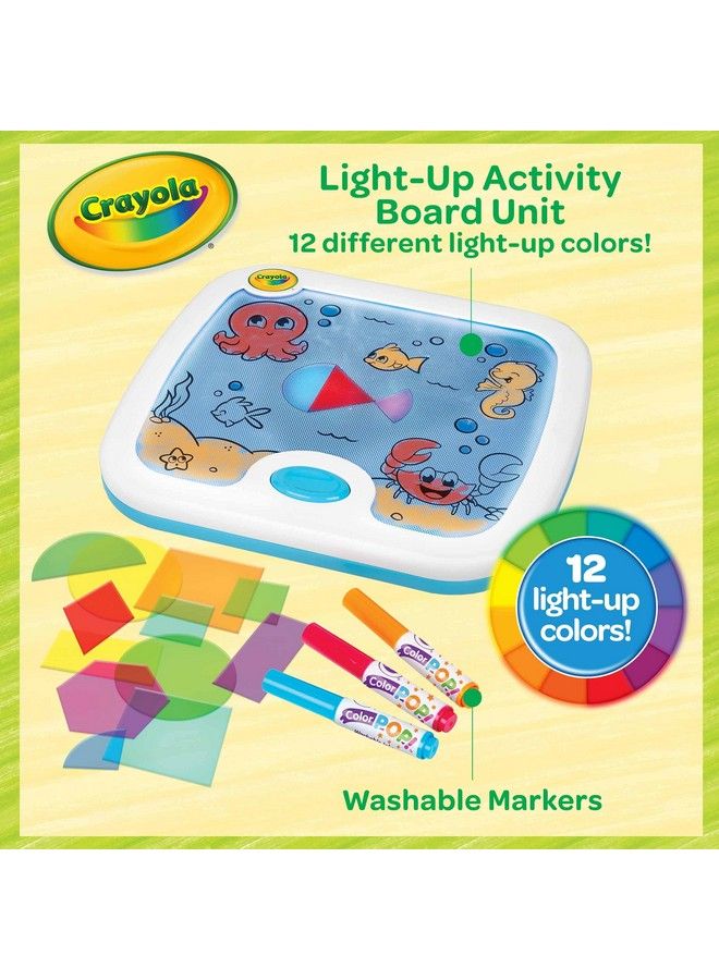 Crayola Light Up Activity Board Kids Art Kit Toys & Gifts For Ages 3 4 5 6 - Image 3