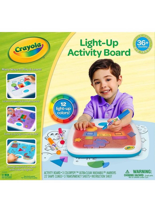 Crayola Light Up Activity Board Kids Art Kit Toys & Gifts For Ages 3 4 5 6 - Image 2