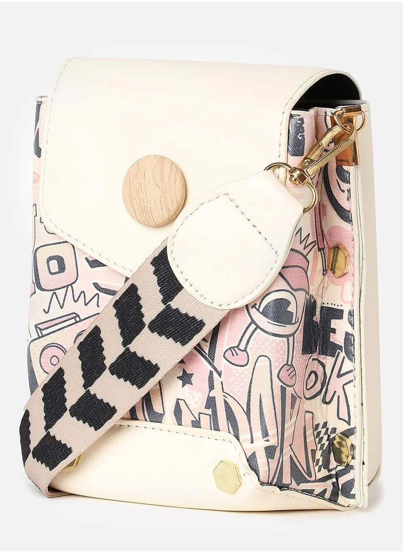 Haute Sauce Melanie Multicolor Cross Body Bag