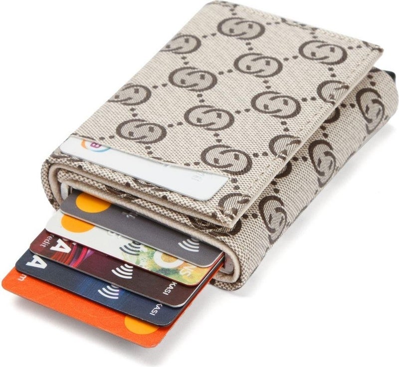 Newish Polo Smoke Patterned Unisex Wallet and Card Holder with Mechanism  - Image 1