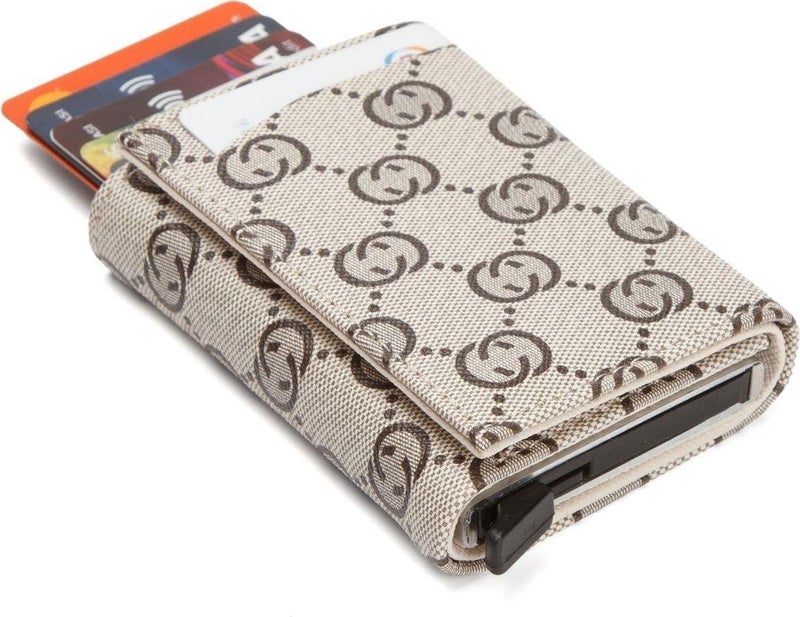 Newish Polo Smoke Patterned Unisex Wallet and Card Holder with Mechanism  - Image 5