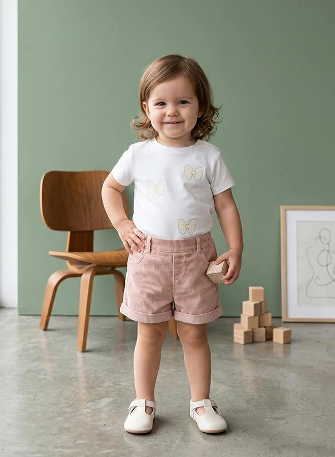 Babies & More Babies & More Newborn Girls Lilac Short Sleeve T-Shirt