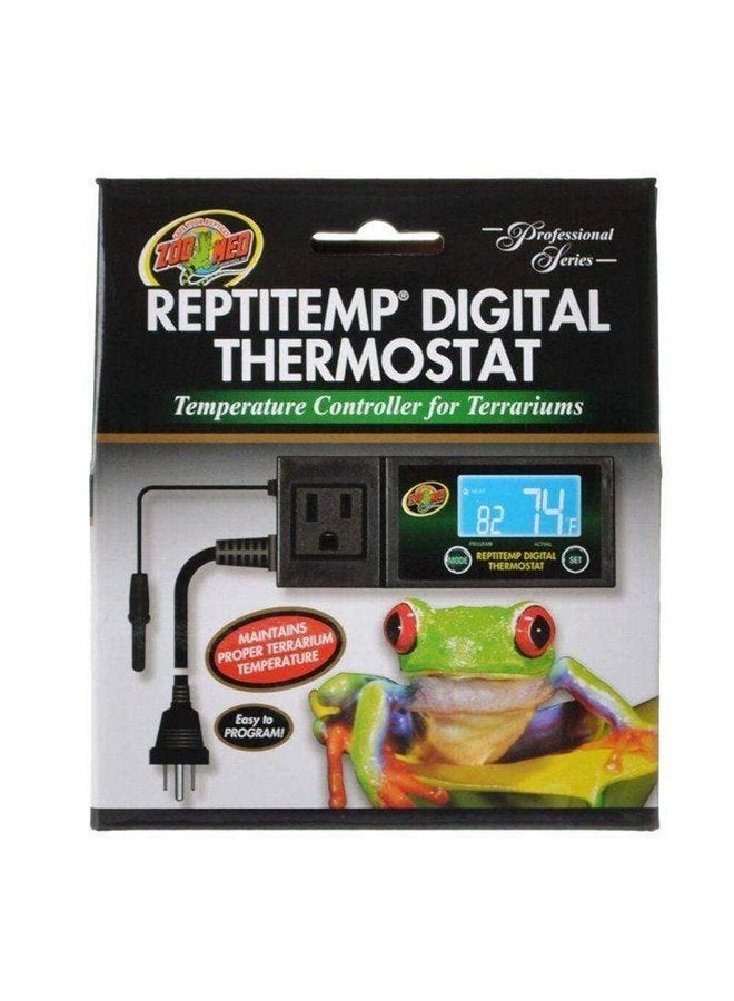 Zoo Med ReptiTemp RT-600 Digital Thermostat Controller, Black