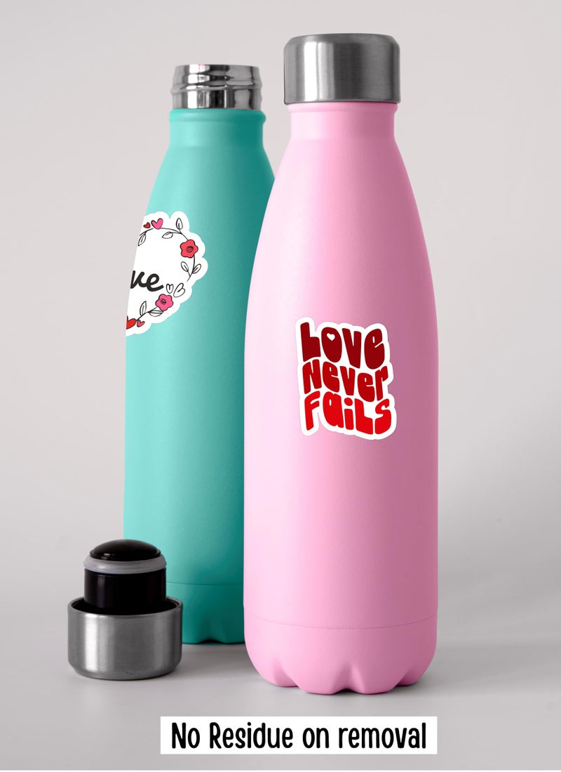 TOWNBUS | 38 Love Stickers | Perfect for Valentine Gift,laptops,Mobiles,waterbottles,Journals,Scrapbookings etc-Self-Adhesive - Image 4