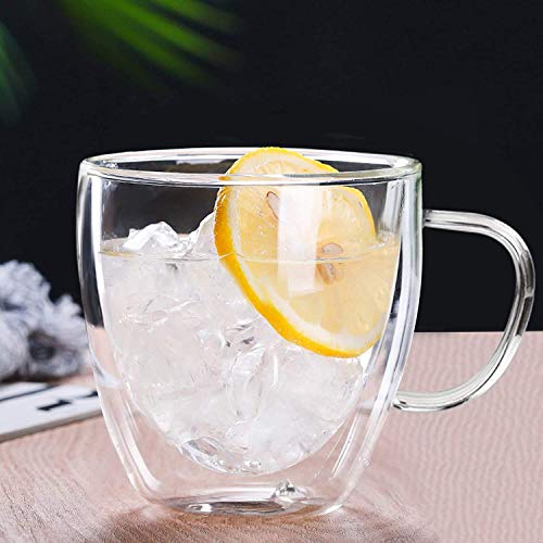 Femora Double Wall Crystal Glass Tea Cup, Coffee Mug -170 ML (Single Piece) - Image 3