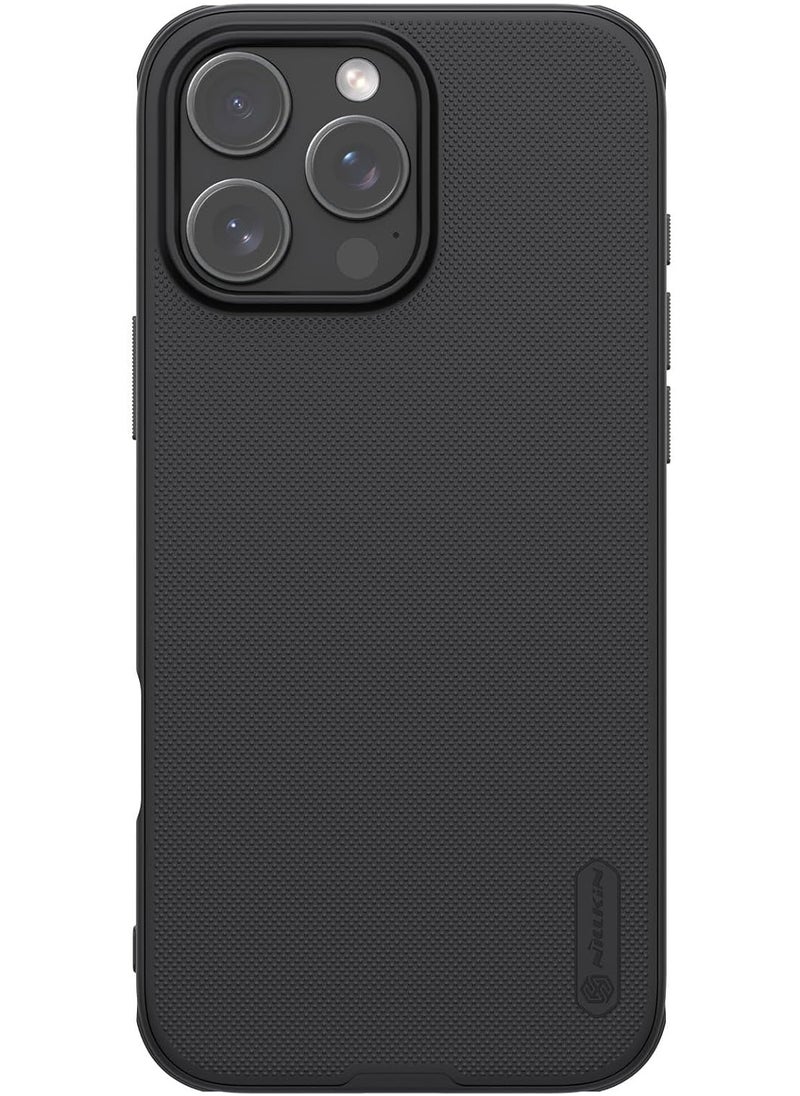 نيلكين جراب  نيلكين سوبر فروستيد برو مضاد للخدش والانزلاق لموبايل Iphone 16 Pro Max   (اسود)  - Image 1