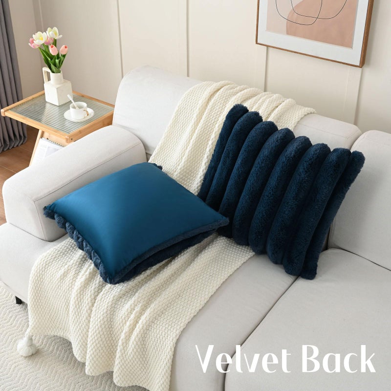 Futei Navy Blue Devinative Throw Convals Convers - Image 4
