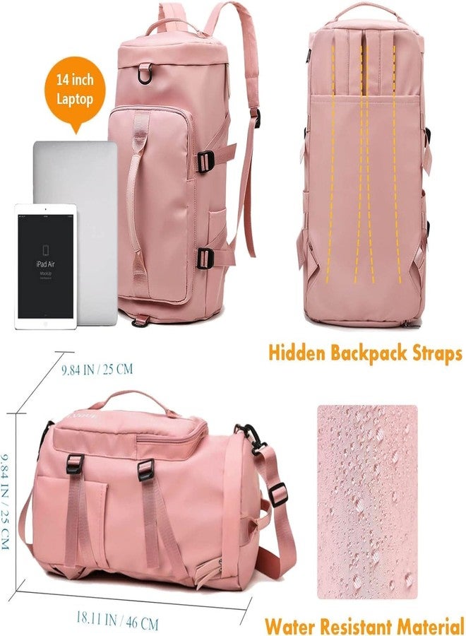 SolaceWave Women Large Capacity Folding Travel Tote Bag|Waterproof Oxford Fabric Duffel Bag |Lightweight Foldable Expandable |Carry On Bag|Dry and Wet Storage |Travel Organizer| Portable Luggage Bag(multy color) - Image 5