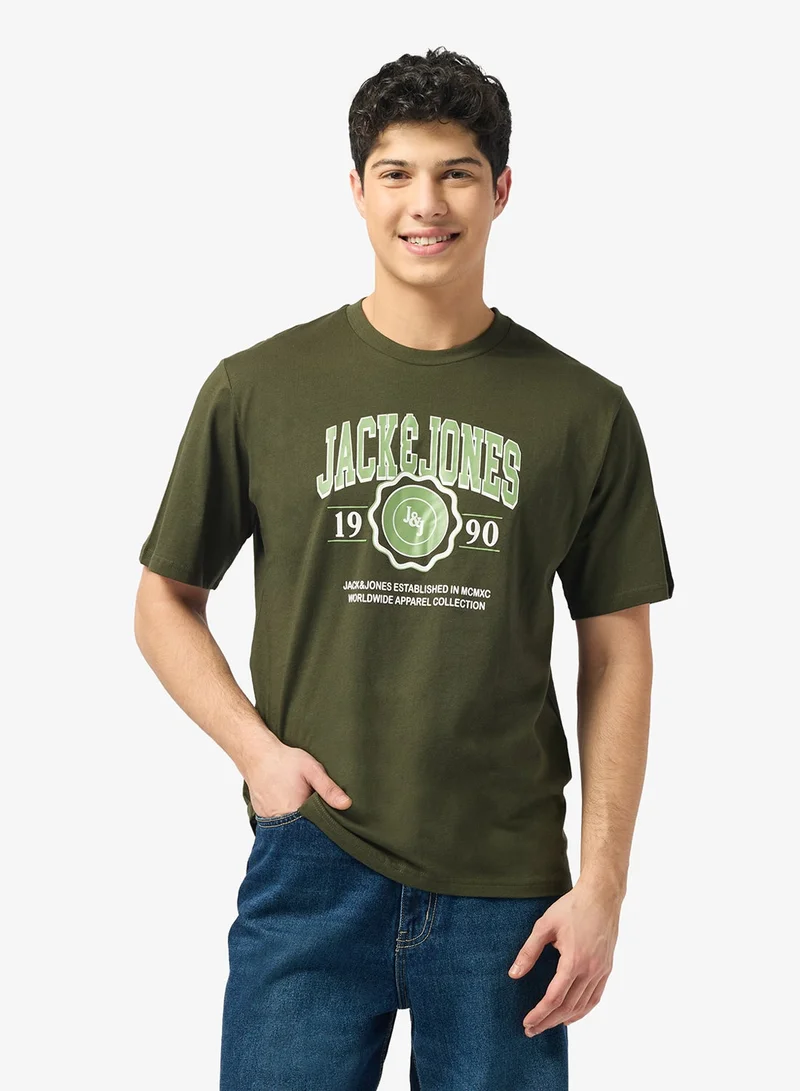JACK & JONES Logo Crew Neck T-Shirt