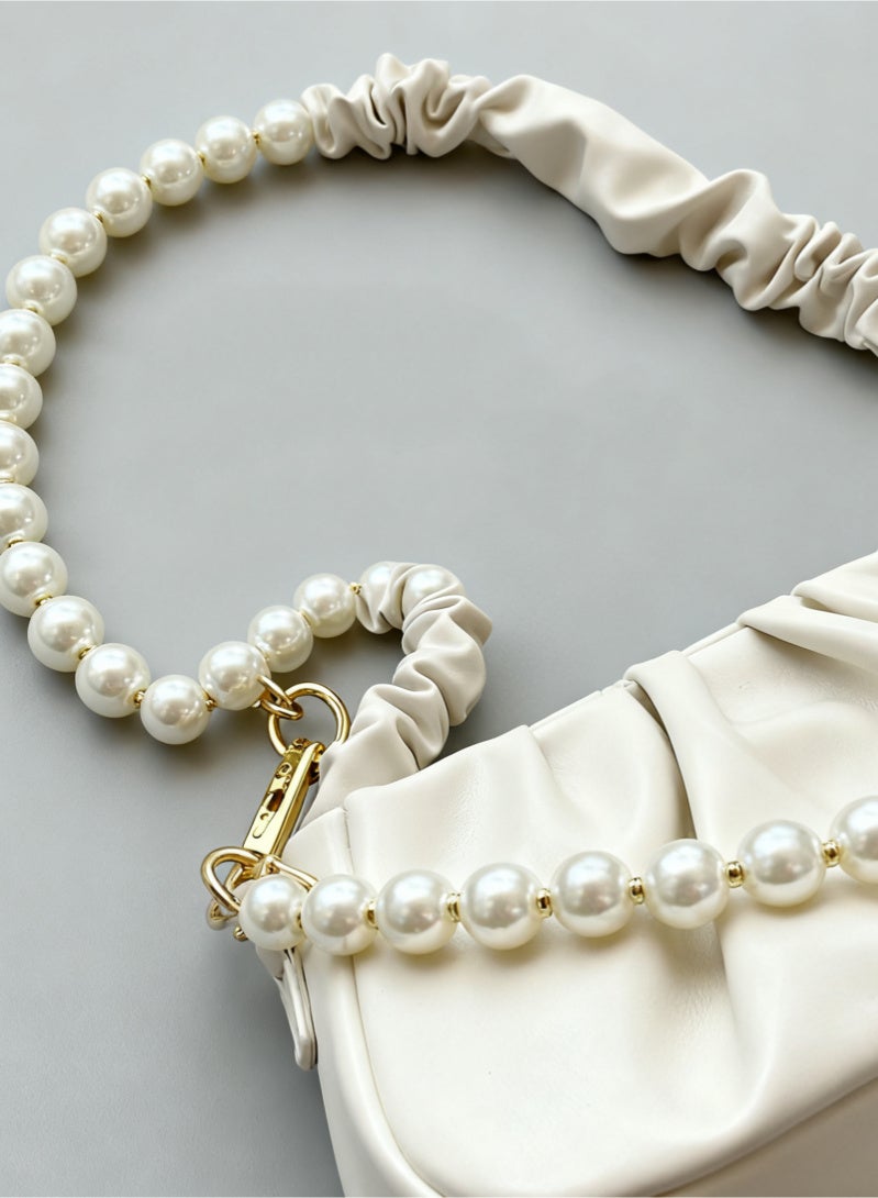 KADRAMA Shoulder bags with Pearl Chain for Women Handbag for Girls Classic Mini Handbags Vintage Small Crossbody Bag  handbag  small bag for ladies - Image 2