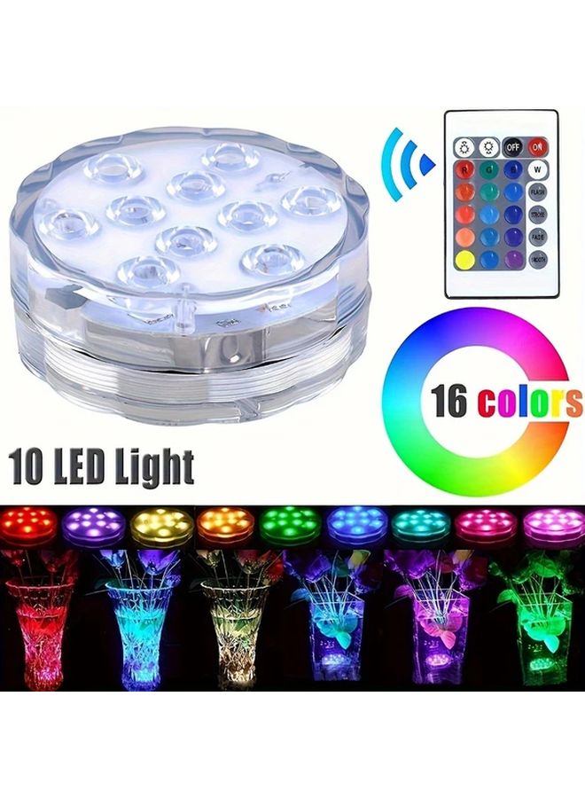YC28D 4PCS LED Pool Lights Battery Operated Remote Control Multi Color Underwater - Image 3