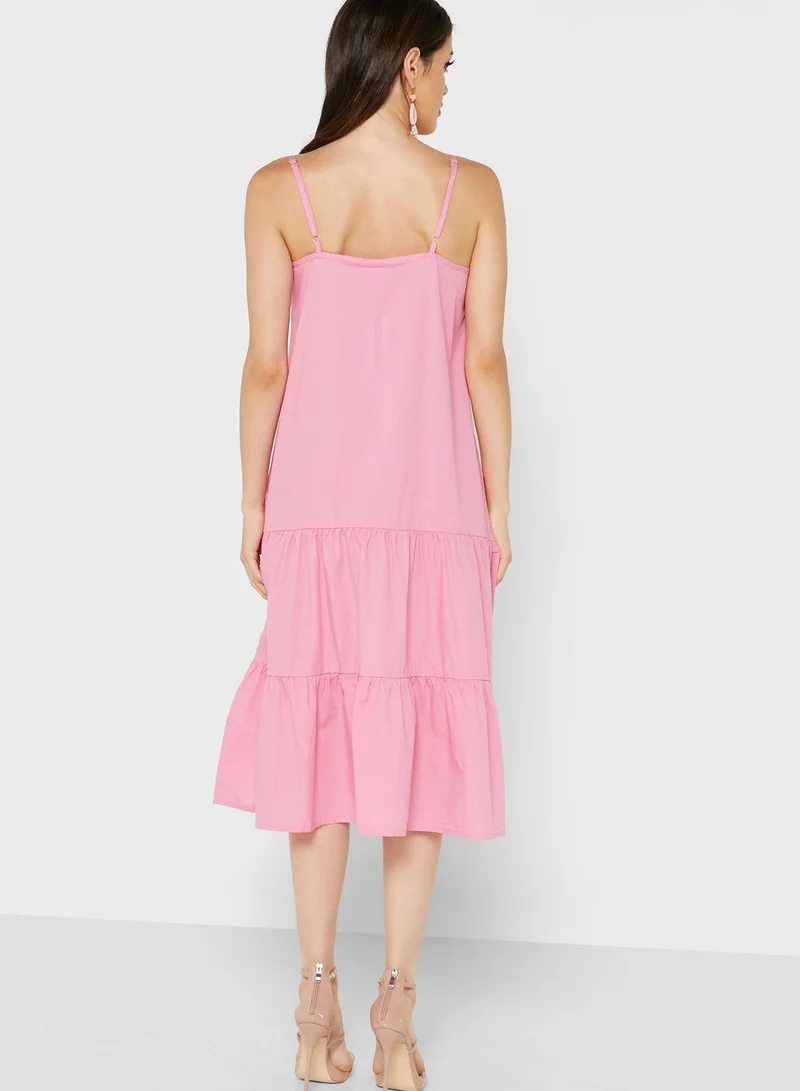 NOISY MAY Cami Tiered Dress