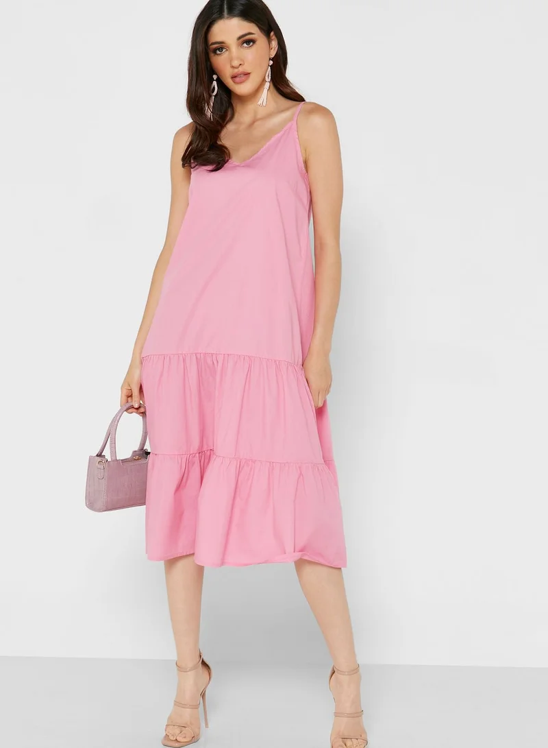 NOISY MAY Cami Tiered Dress