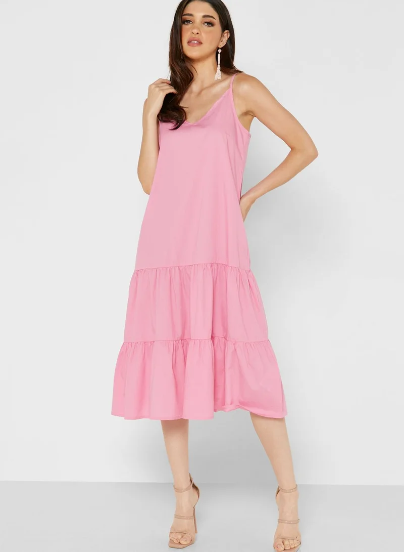 NOISY MAY Cami Tiered Dress